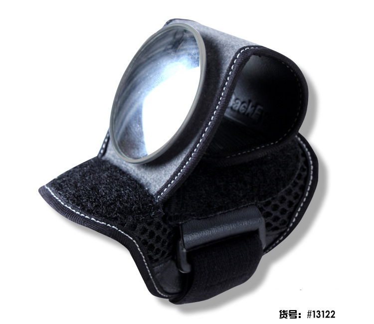 Espejo retrovisor de bicicleta ajustable batería coche espejo convexo universal bicicleta de montaña reflector