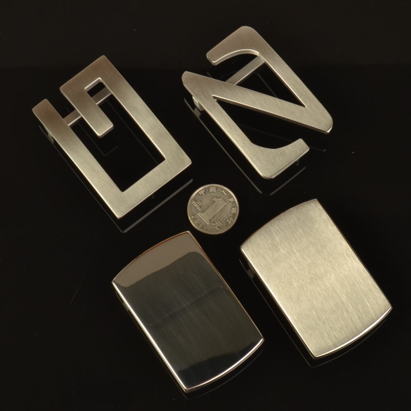 Men's belt buckle stainless steel smooth buckle inner wear pants buckle buckle casual all-Match 38 belt buckle