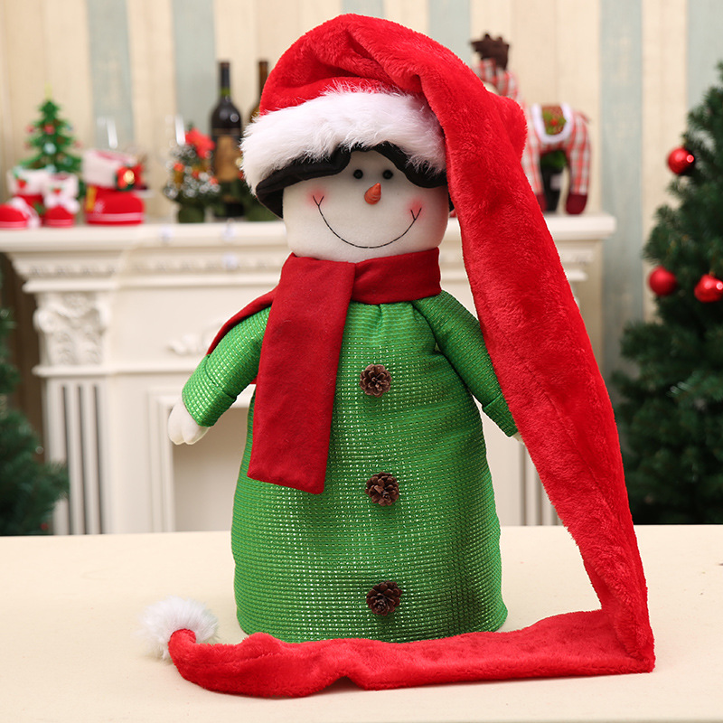 Kerstartikelen Kerstman hoed uitgebreid volwassen Kerstman hoed Volwassen pluche Kerstman hoed Kerst rekwisieten_voghion.com