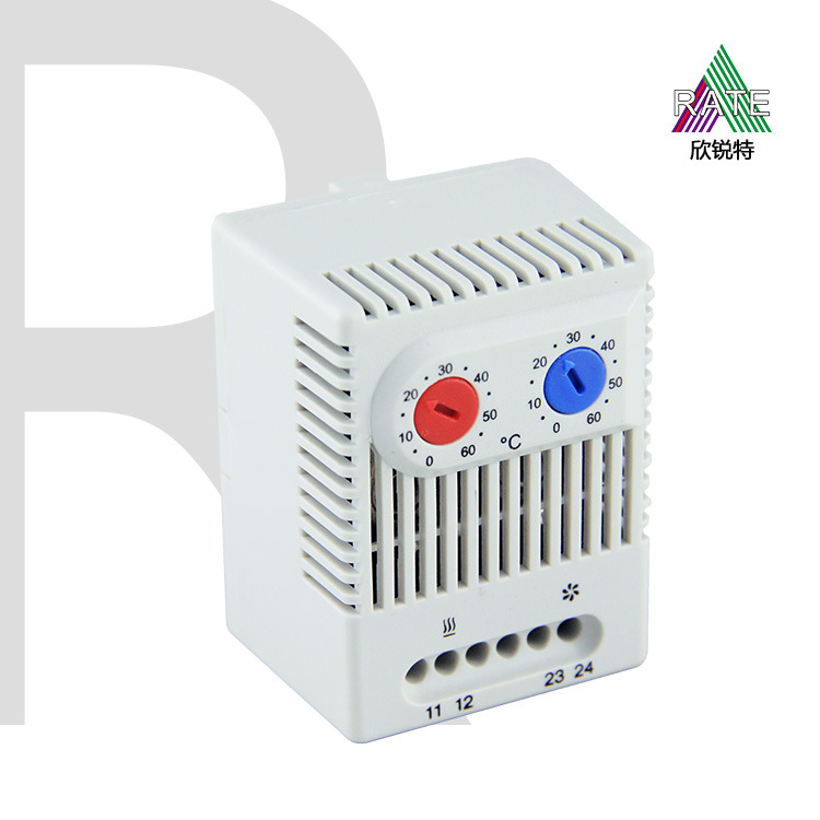 供应RZR011温控器 机柜温控器 小型常开常闭恒温器 可调式温控器