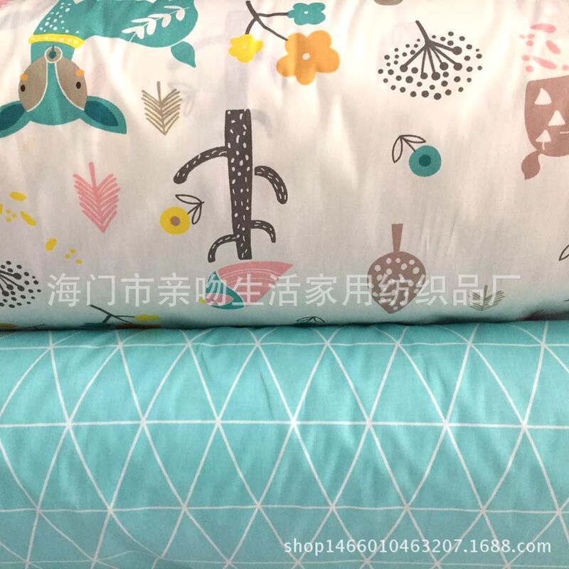 Factory supply cotton twill printed fabric children's bedding fabric DIY fabric wholesale Factory supply cotton twill printed fabric children's bedding fabric DIY fabric wholesale