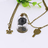 Glossy accessory, long necklace for beloved, European style
