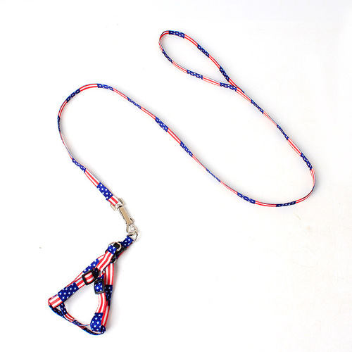 Pet supplies wholesale economical pet leash polyester printed puppy leash 1.0cm can be mixed batches