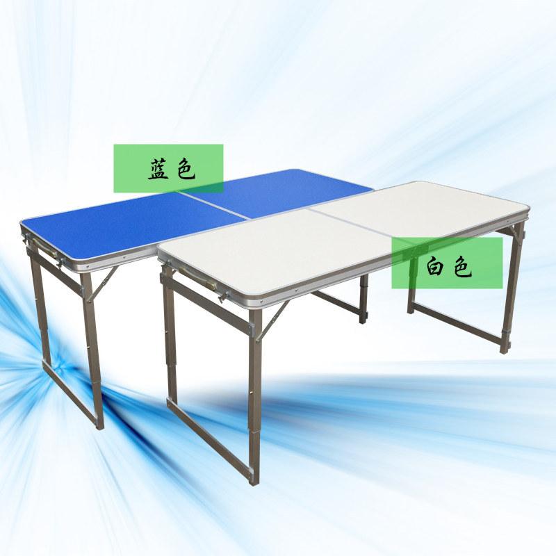 Alargado 1,5 m aleación de aluminio al aire libre mesa plegable portátil Mesa portátil puesto promocional mesa de picnic grande