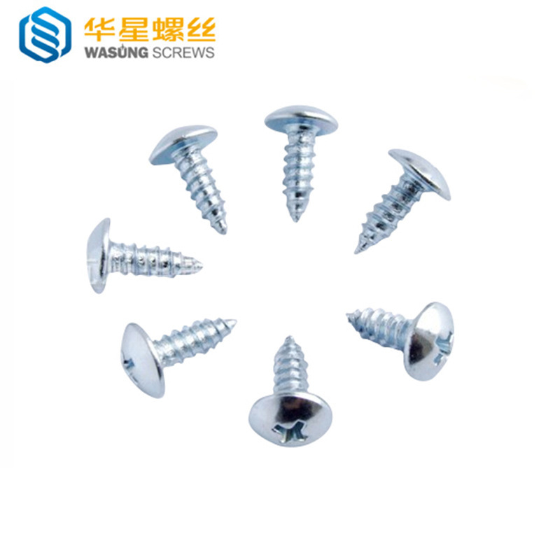 厂家供应 扁圆头十字钻尾自攻螺丝 精密镀锌碳钢自钻自攻螺丝