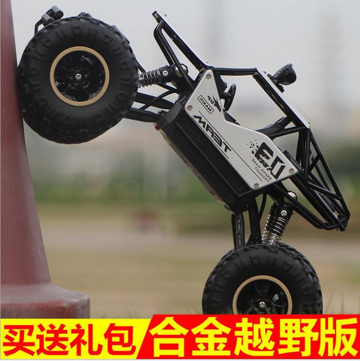 Shuangqi de aleación de escalada de montaña Bigfoot monstruo de cuatro ruedas motrices de control remoto modelo de coche de juguete 1:16 todoterreno vehículo escalada coche niños