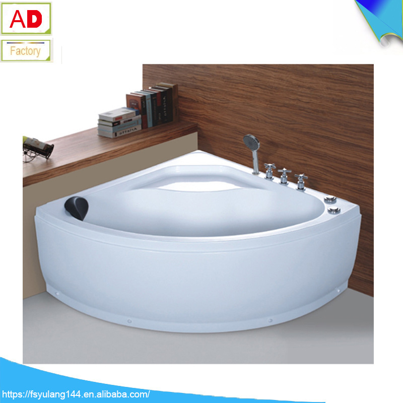 Factory special price 1 meter 1 fan massage bathtub small apartment triangle acrylic mini bathtub adult household