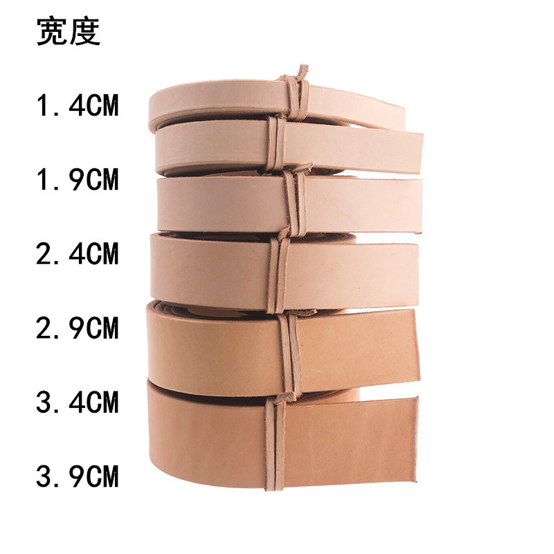 DIY cuero arte color primario tira de cinturón de cuero curtido vegetal primera capa de piel de vaca pantalones cinturón producto semiacabado árbol pasta de cuero con correa para el hombro