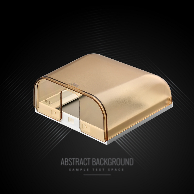 Luxury 86 type waterproof box switch socket splash-proof box socket waterproof cover bathroom waterproof box Brown