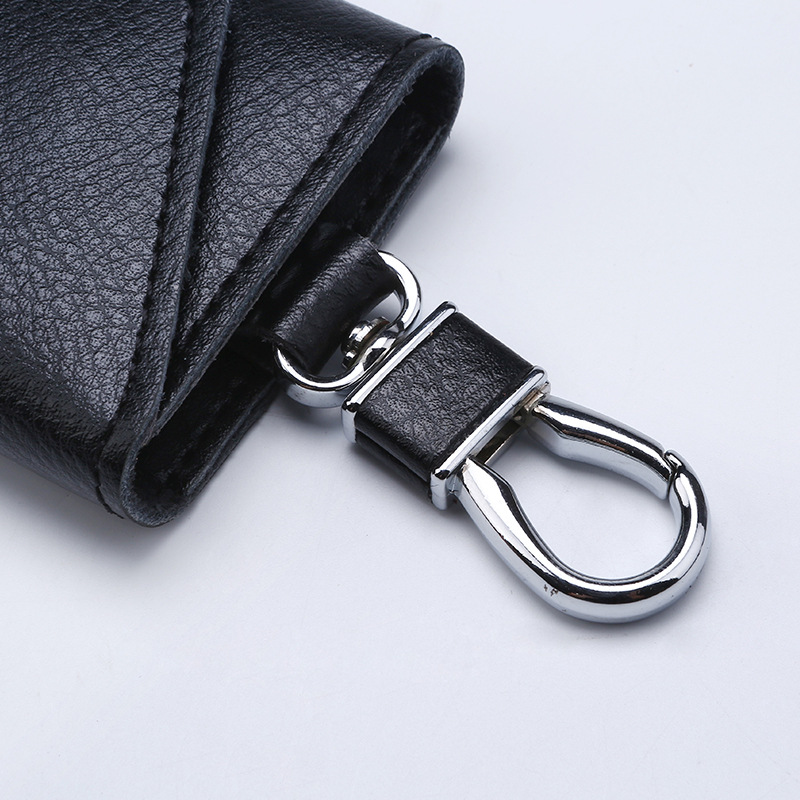 Genuine cowhide car key bag manufacturer wholesale men's and women's keychain large capacity handy bag YSB-01S