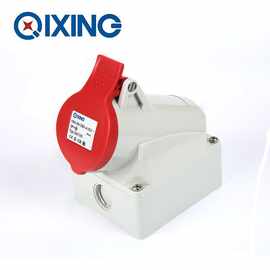 厂家直销启星QX105 系列明装插座 16A 4芯工业防水插座