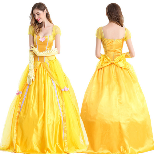 Halloween costume cross-border wholesale Beauty and the Beast Belle Princess Belle dress cosplay dropshipping