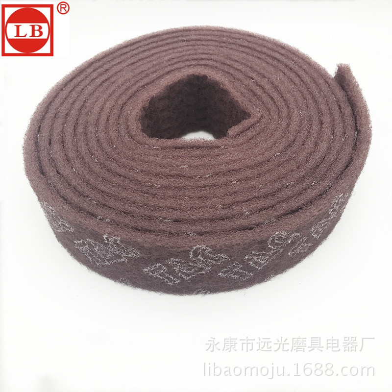 Genuine TAC7447 white red roll stainless steel wire drawing cloth derusting furniture decontamination derusting cloth industrial scouring pad