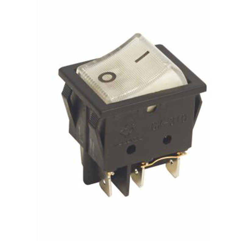 供应船型开关CX-310船型开关 电源开关 带灯 4脚全铜 电器开关