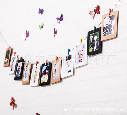 345 inch 687 inch DIY hanging photo album hanging paper picture frame photo wall picture frame wall kraft paper picture frame picture frame 
