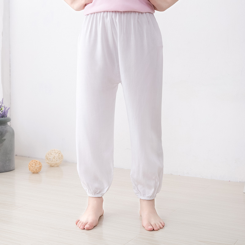 Bloomers de seda de algodón para hombres y mujeres pantalones de verano para adultos pantalones de baile a prueba de mosquitos de color sólido pantalones de artes marciales yoga Delgado image 7