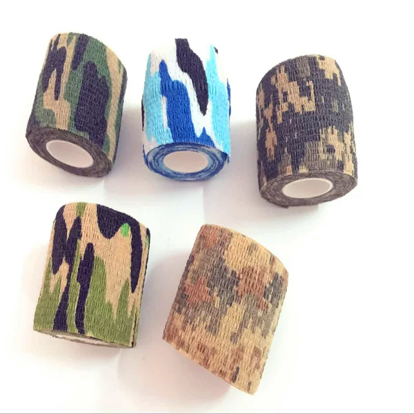 Export 5cm * 4.5m non-woven Camouflage Self-adhesive bandage self-adhesive elastic bandage elastic bandage