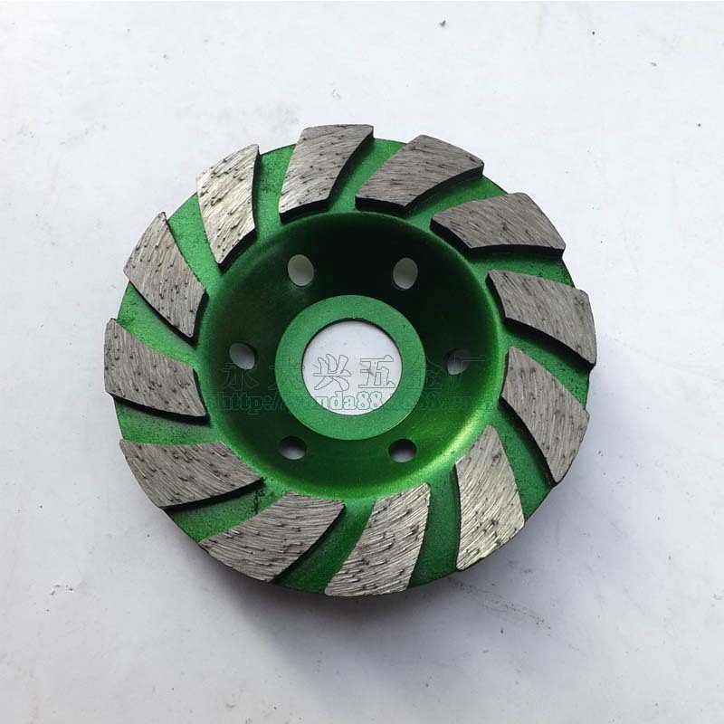 4寸金刚石磨片 加宽加厚碗磨片100MM石材地面混泥土墙面打磨片