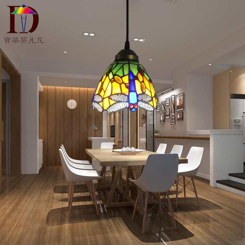 Wholesale Tiffany Glass Engineering Chandelier Supply Single Head Pastoral Dragonfly Hotel Club Non-standard Wholesale Lamps Wholesale Tiffany Glass Engineering Chandelier Supply Single Head Pastoral Dragonfly Hotel Club Non-standard Wholesale Lamps