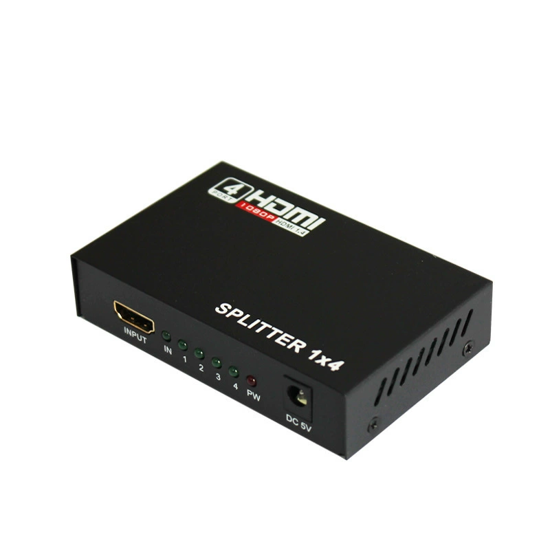 HDMI сплиттер 1 вход → 4 выхода видео, HDMI 1 в 4, делитель на четыре экрана, поддержка 4K