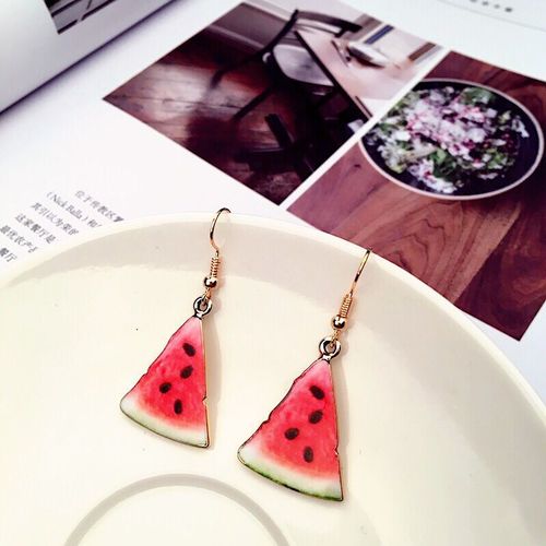 Dongdaemun INS Fruit Earrings for Women Pineapple Earrings Small Fresh Fruit Earrings Summer Popular Earrings Mixed Batch
