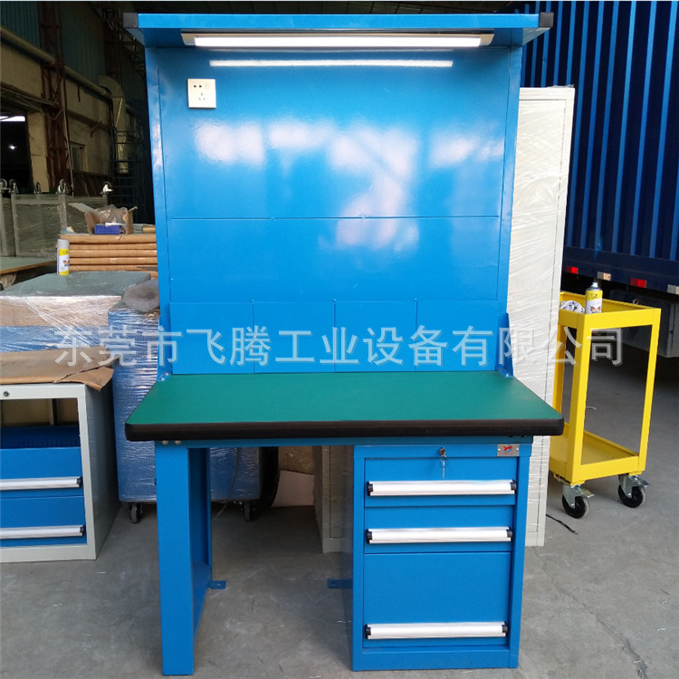 工作台东莞厂家 车间工作台 工具挂板工作台批发 挂板操作维修桌