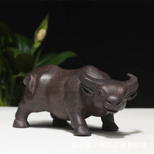 厂家批发宜兴紫砂茶宠摆件 牛气冲天 茶具配件装饰 支持混批 款式