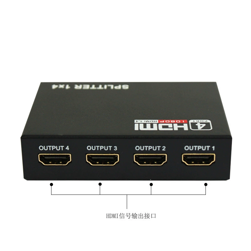HDMI сплиттер 1 вход → 4 выхода видео, HDMI 1 в 4, делитель на четыре экрана, поддержка 4K