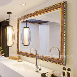深圳相框厂家制定批发欧式复古镜框酒店浴室洗手间镜框ps发泡画框