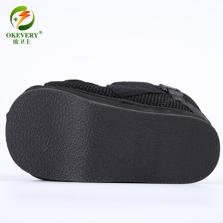 蓋付き前足減圧靴、前足部の足指と足底骨の怪我用靴、足の前足部の負担軽減、足指の術後回復靴