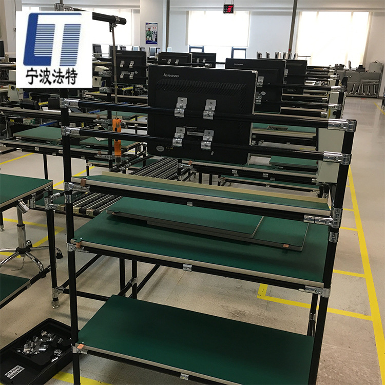 防静电工作台生产线电子厂操作台精益管流水线双面工作台皮带线