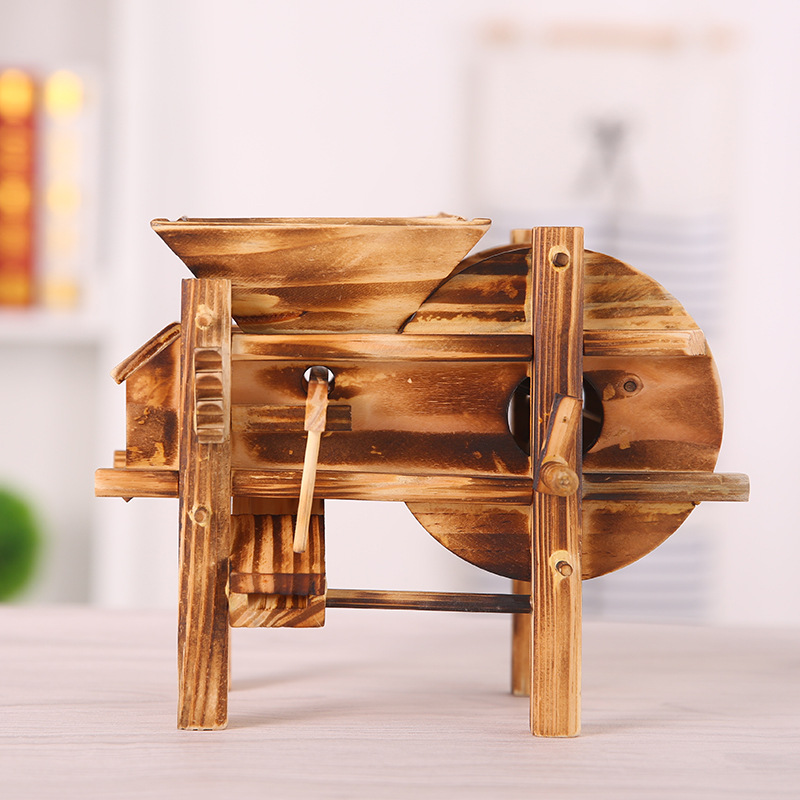 gift grain windmill wooden craftwork decoration farm tools model decorations student gift factory wholesale