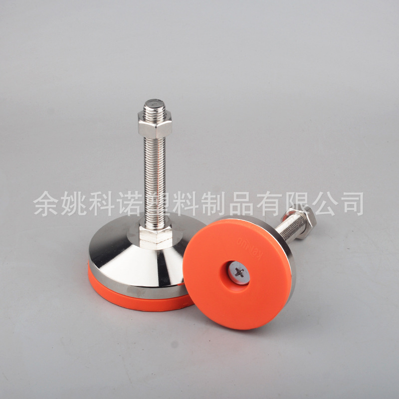 供应机械设备重型脚杯  M16厘工业地脚   带聚氨酯垫固定调节脚