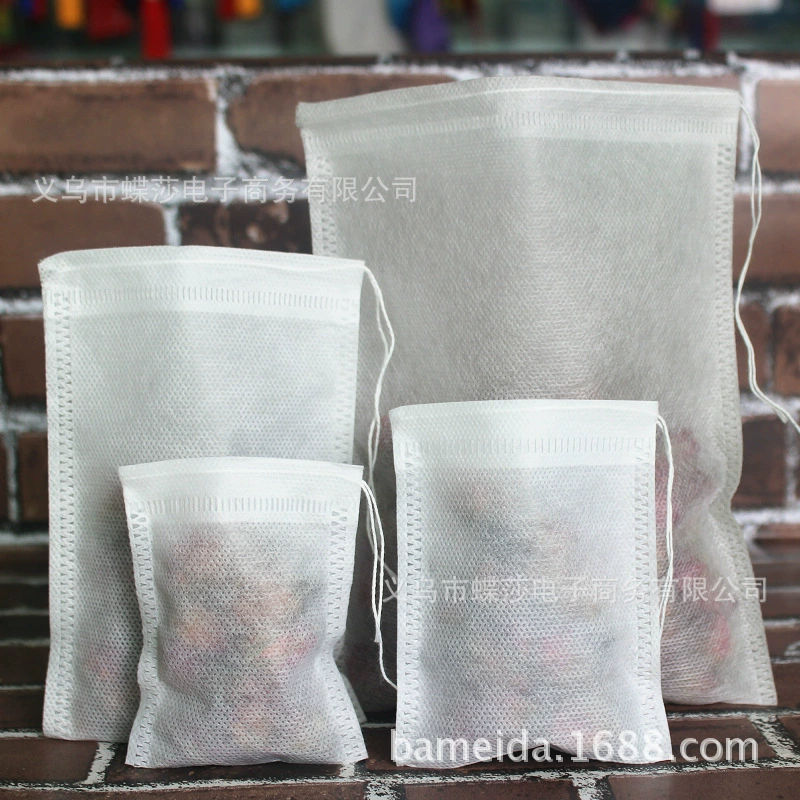 Мешочек-саше из нетканого материала на завязках, пустой, для фильтрации, внутренней упаковки, подарочной упаковки, 30 г