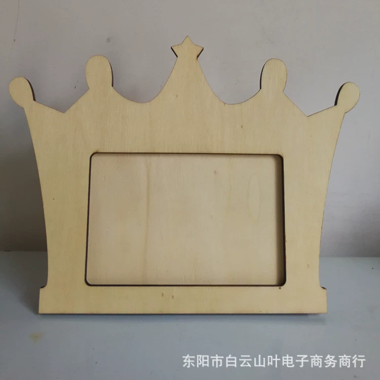 Детская ручная работа DIY креативная Снежинка грязь жемчужная грязь ультра легкая глина акриловая роспись Дерево белая пух Корона фоторамка