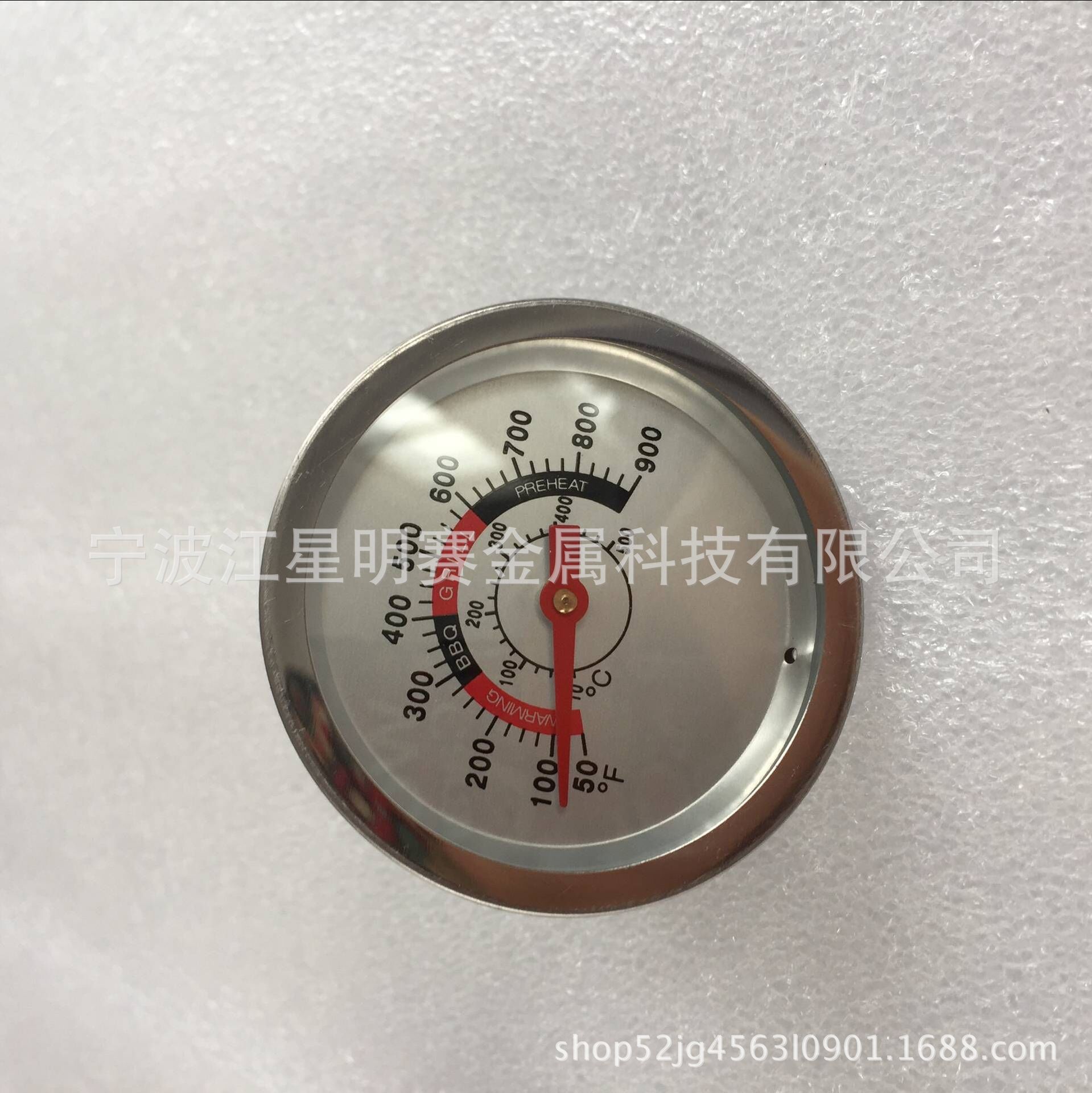 JX-8E-2 双金属温度计 烧烤炉温度计 烤炉温度表 BBQ