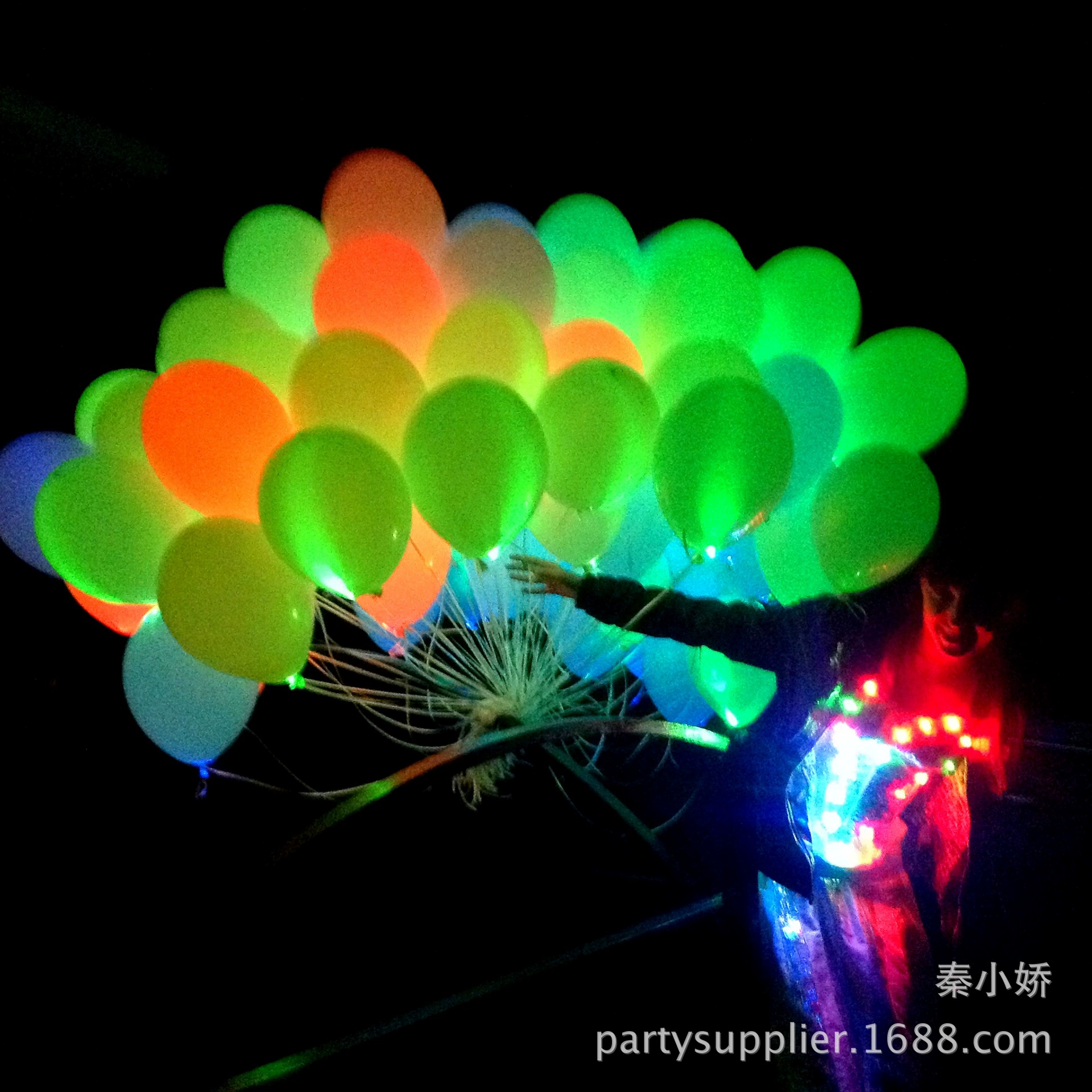 LED мигающий шарик, белые украшения, прямые продажи фабрики
