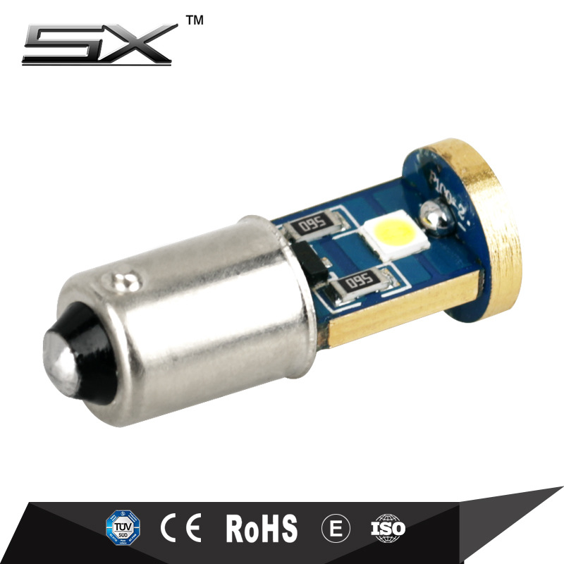 T10 ancho luz Ba9S instrumento luz 3030 3SMD 12V hielo azul electrodeless decodificación coche LED pequeña Luz