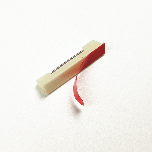 31mm塑料别针带背胶可粘贴胸针工号牌姓名贴手工diy拼豆别针批发