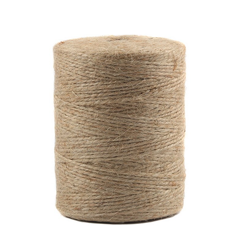 Two strands of fine hemp rope natural jute thread jute rope tag photo rope handmade diy round bottle craft decoration