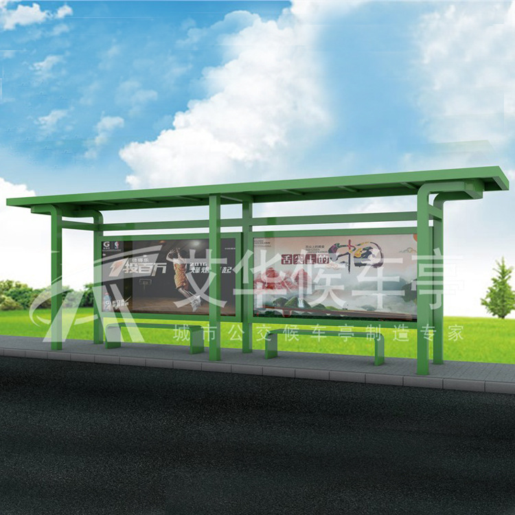 城市乡镇公交站台候车亭厅生产厂家 宣传栏灯箱制作 价格优惠