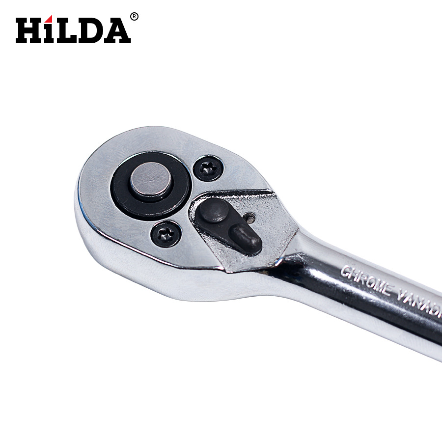 Hilda ventas directas de fábrica 24-diente de cabeza de pera Llave de trinquete caída rápida Llave de trinquete 1/4,3/8,1/2