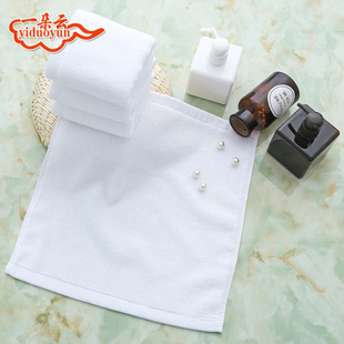 Disinfection face towel 32-strand square towel 30*30 pure cotton small towel hotel square towel hand towel embroidered logo