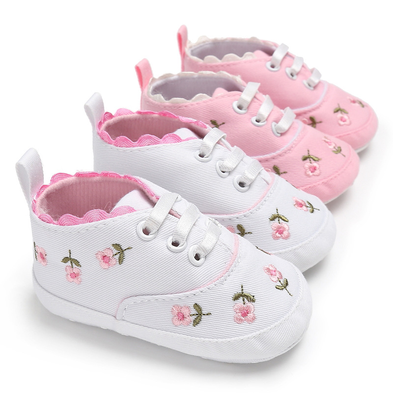 Embroidered baby shoes baby shoes soft sole shoes toddler shoes