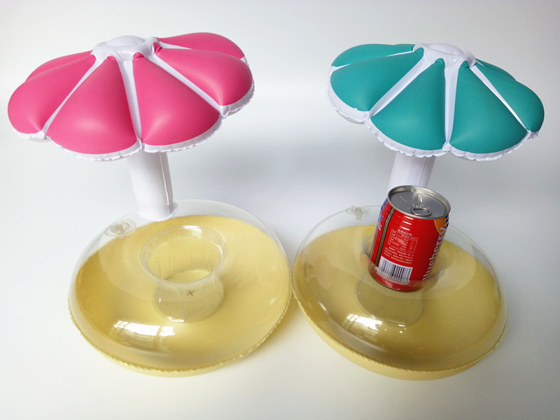 Portavasos inflable unicornio Piña Sandía de coco pato Cisne Portavasos flotante portavasos suministros de agua