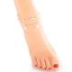 European and American Fashion Hot-selling Pearl 8-character Ankle Jewelry Handmade Beaded Double-layer Bracelet All-match Personalized Jewelry