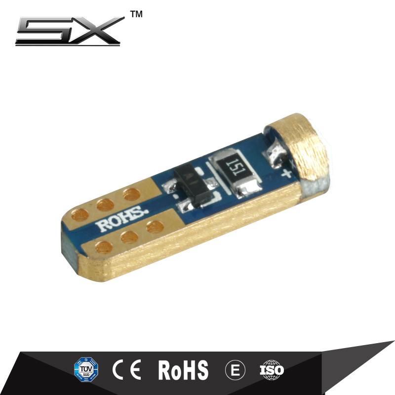 T5 instrumento luz coche LED pequeña luz 1smd-3030 12V modificado universal indicador luz ancho luz colorido