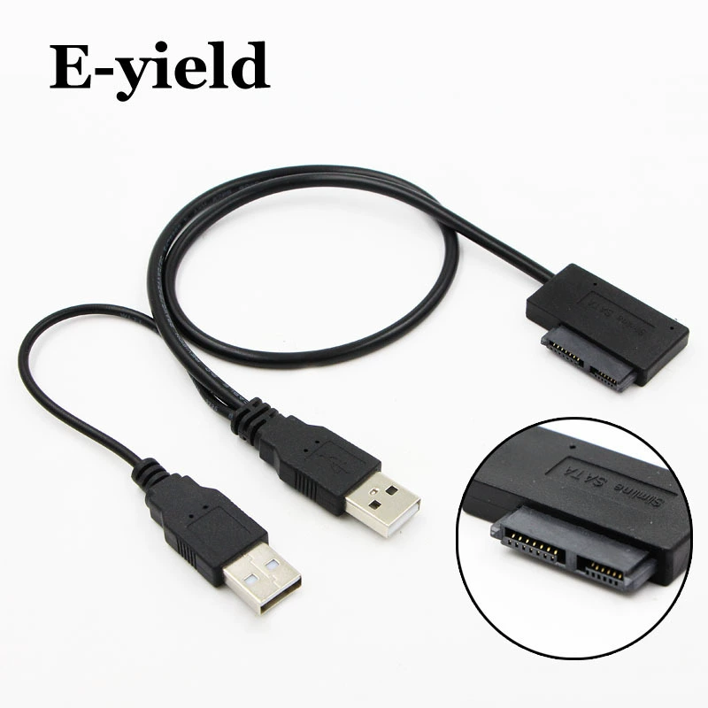 Ноутбук оптический привод USB на SATA 7+6P вращатель SATA к USB Easy Drive
