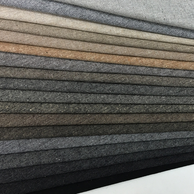 新款港花呢薄款细钢花毛呢布料 鞋帽箱包服饰用粗纺钢花呢面料