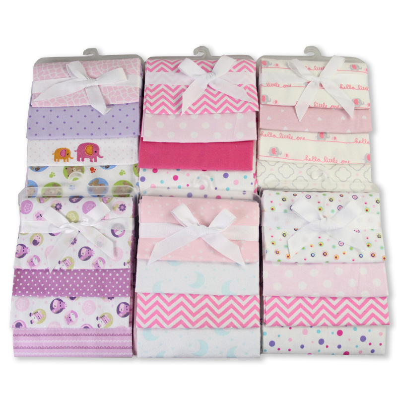 Pure Cotton Baby Cushion Newborn Wrapping Cloth Covering Blanket Swaddling Single Layer Pure Cotton Newborn Supplies